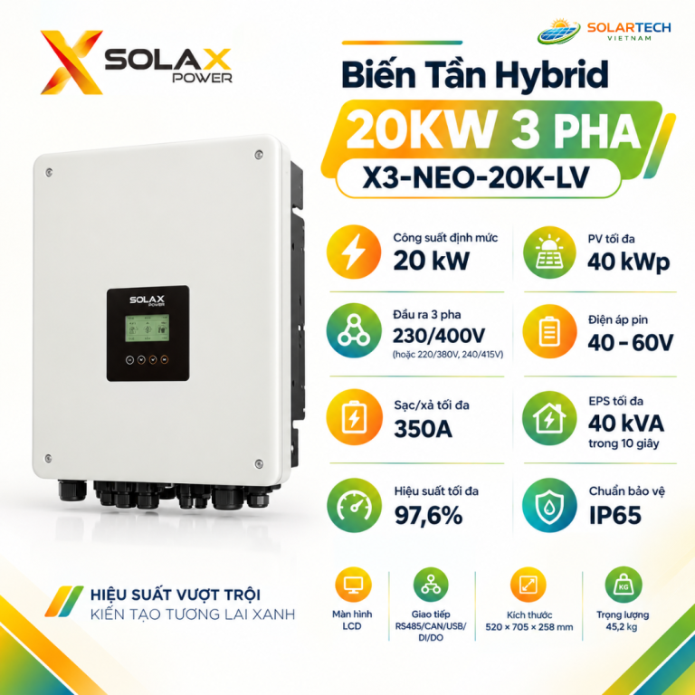 Pin Lưu Trữ Lithium 10kWh