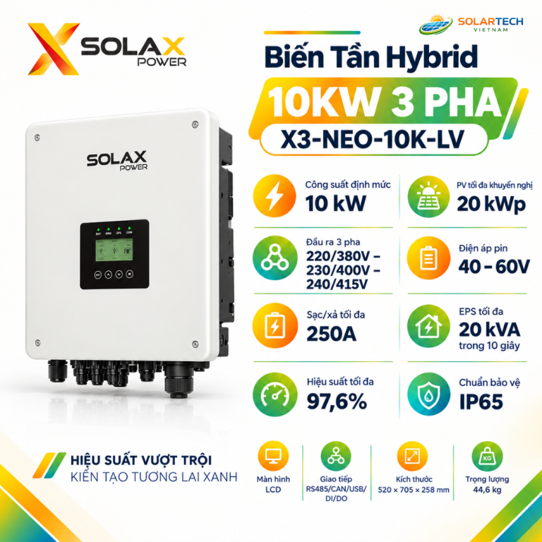 Pin Lưu Trữ Lithium 10kWh