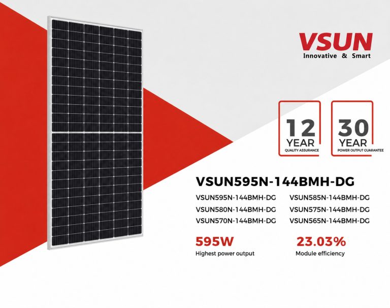Tấm Pin Năng Lượng Mặt Trời Longi Solar 620W 2 Mặt Kính