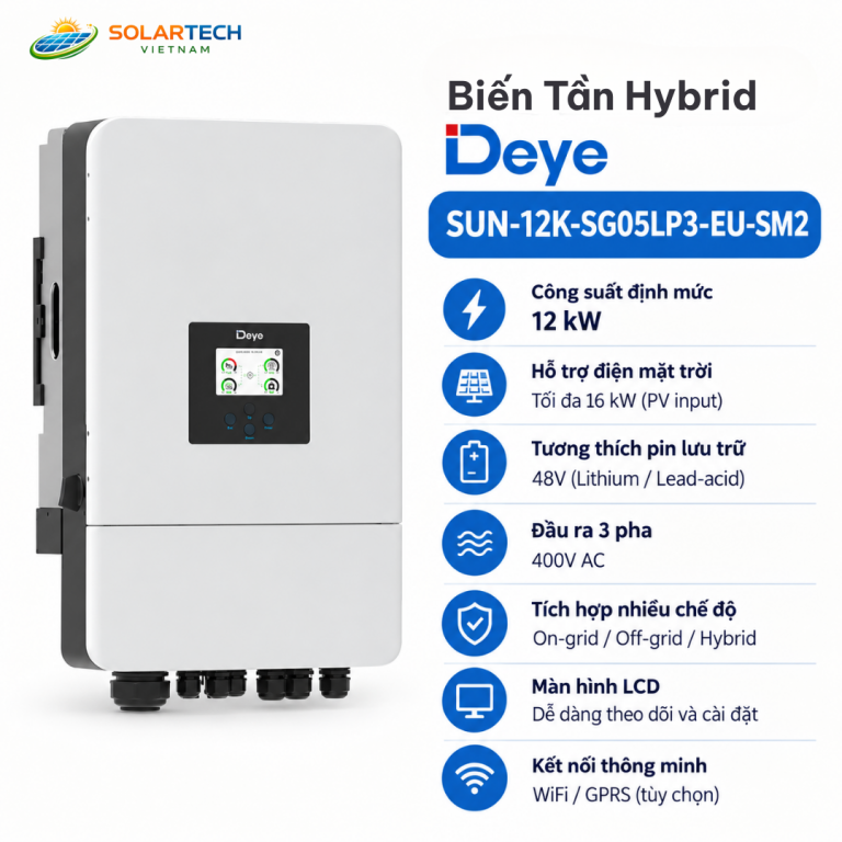 Biến Tần Hybrid Deye SUN-12K-SG05LP3-EU-SM2